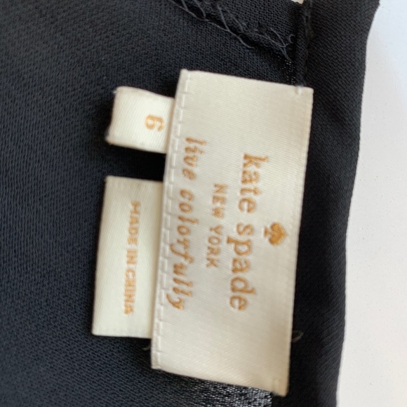 Kate Spade Black Sleeveless Ruffle Top - Picture 2 of 5